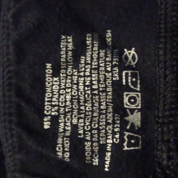4/$30 Black Athletic Capri Leggings With Open Sides - Size 1X - Picture 5 of 5